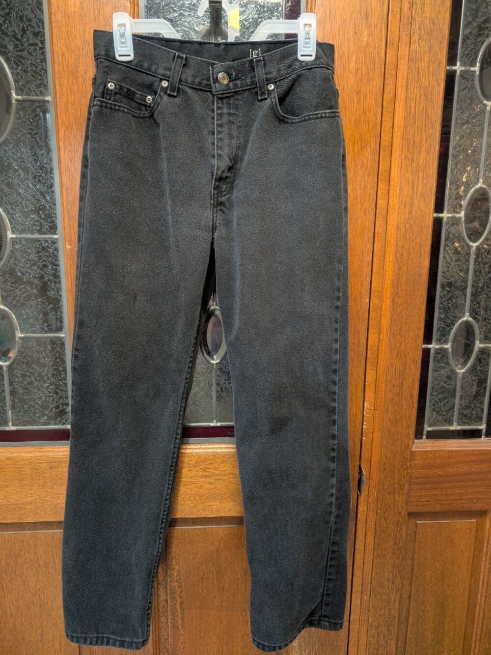 Mens black jeans, size 30X30